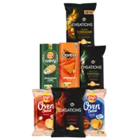 Alle Lay's Sensations, Oven Baked 150 gram en snackboxen
