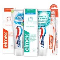 Alle Aquafresh en Elmex