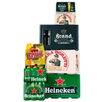 Alle Brand, Heineken, Birra Moretti of Desperados multipacks of kratten*