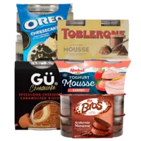 Alle A-merk cheesecakes en mousses*