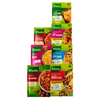 Alle Knorr Wereldgerechten, mixen en pasta's