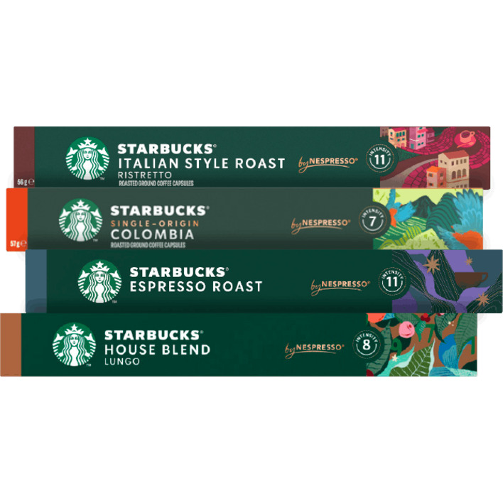 Alle Starbucks capsules voor Nespresso 10 capsules