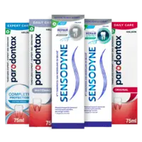 Alle Sensodyne en Parodontax