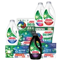 Ariel pods+, vloeibaar+ en the big one