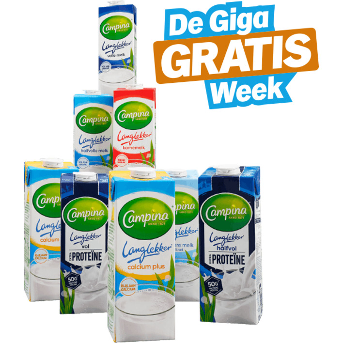 Alle Campina Langlekker literpakken