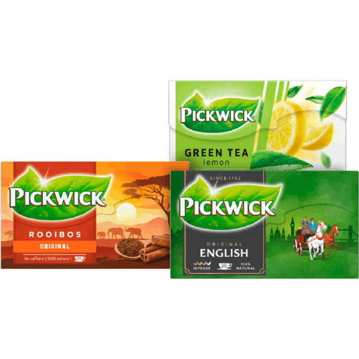 Alle Pickwick thee 15-20 stuks
