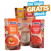 Alle Unox soep in zak