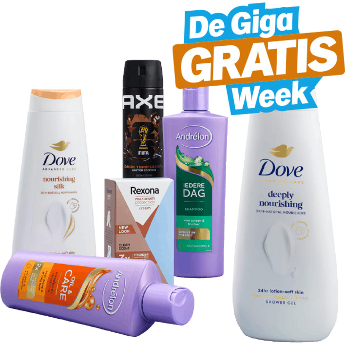 Alle Dove, Axe, Andrélon en Rexona