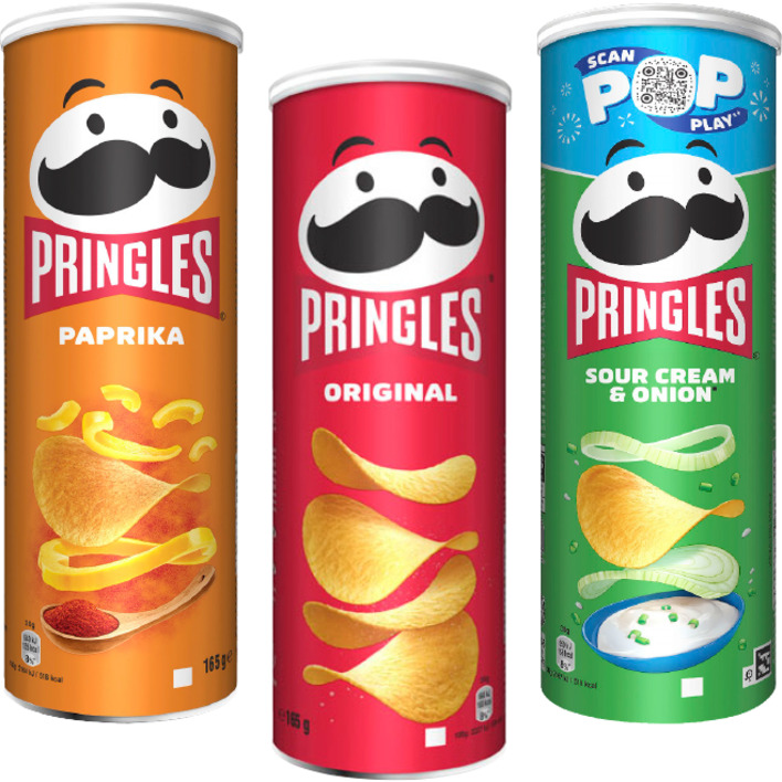 Alle Pringles 165 gram