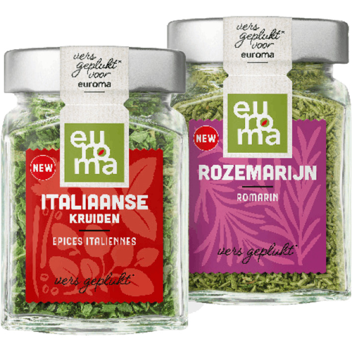 Alle Euroma glazen potten