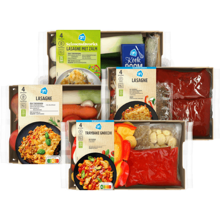 Alle AH Verspakketten gnocchi of lasagne