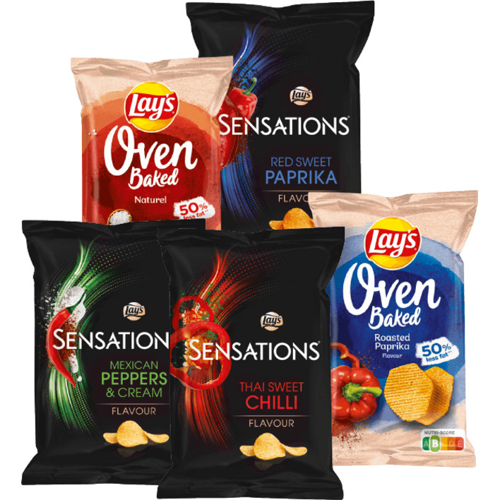 Alle Lay's Sensations en Oven Baked 150 gram
