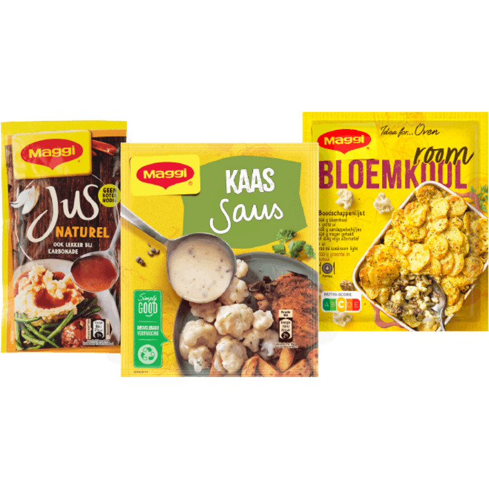 Alle Maggi mixen en sauzen