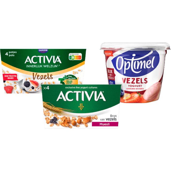 Alle Activia eetzuivel of Optimel vezels