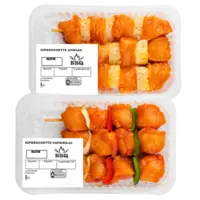Kipbrochette paprika-ajuin of ananas