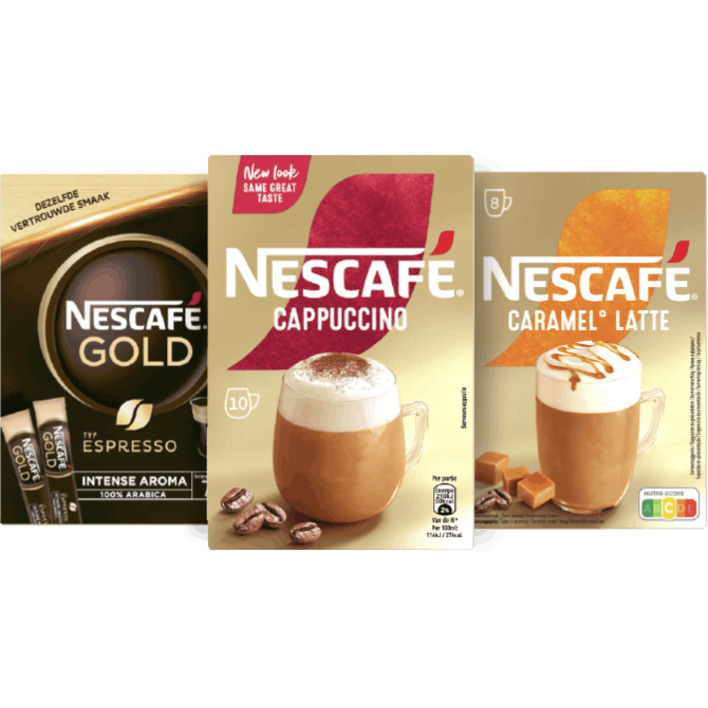 Alle Nescafé oploskoffie in doosjes