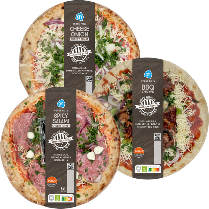 Alle AH Verse pizza's