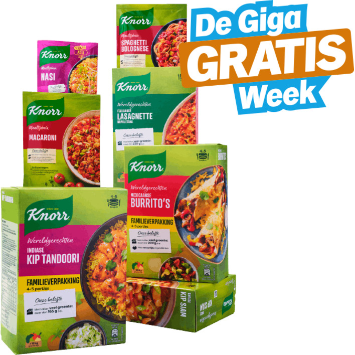 Alle Knorr Wereldgerechten en maaltijdmixen