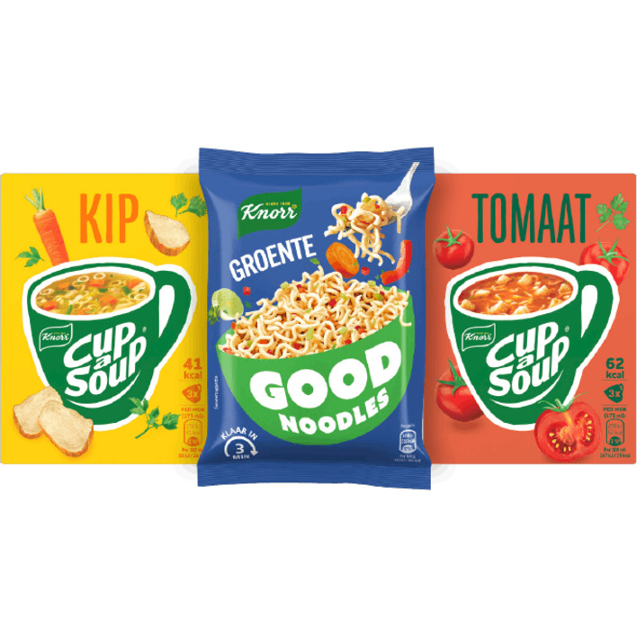Alle Knorr Cup-a-Soup en Good snacks