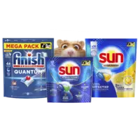 Alle Sun vaatwascapsules en Finish