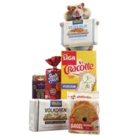 Alle A-merk crackers, knäckebröd en rijstwafels