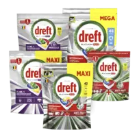 Alle Dreft Platinum Plus en Miracle vaatwascapsules