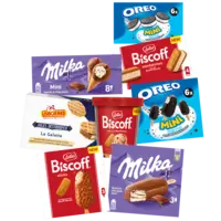 Oreo, Lotus, Milka ijs en Ijsboerke Jules Destrooper La Galette