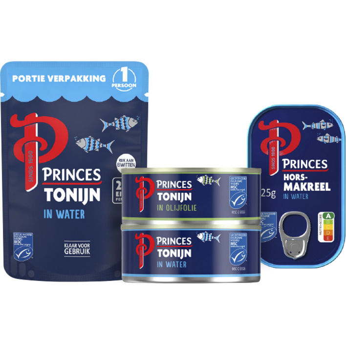 Alle Princes (plantaardige) tonijnstukken of horsmakreel