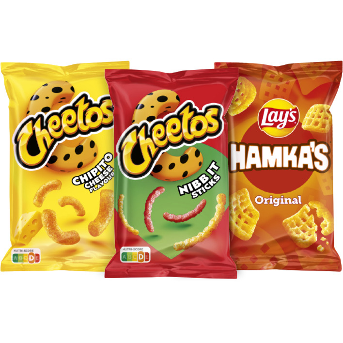 Alle Cheetos 100-130 gram en Lay's Hamka's