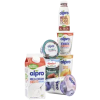 Alle Alpro en Almhof plantaardige alternatieven voor eetzuivel