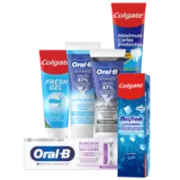 Oral-B 3D White en Colgate tandpasta