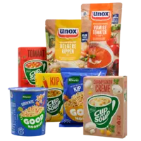 Knorr Cup-a-Soup, Good snacks en Unox soep in zak