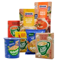 Alle Unox soep in zak, Knorr Cup-a-Soup en Good snacks