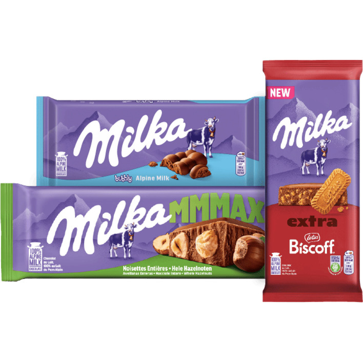 Alle Milka chocolade