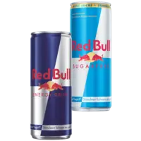 Red Bull energy drink regular of sugarfree 6 x 0.25 literblikjes