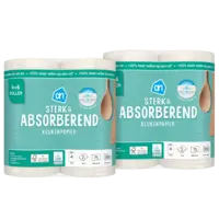 AH Keukenpapier sterk & absorberend 4=6 rollen