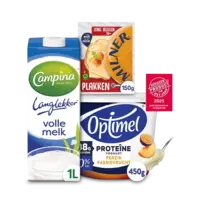 Optimel, Campina, Milner en Mona: gratis bezorging bij 11 euro