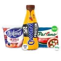Parrano, Optimel, Chocomel en Fristi: gratis levering bij 10 euro