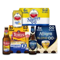 Amstel, Texels, Affligem en Apple Bandit: gratis bezorging bij 2 stuks