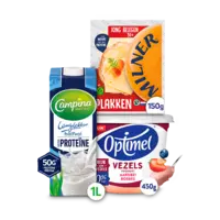 Campina, Optimel, Milner, Vifit: gratis levering bij 12 euro
