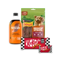 Kitkat, Nescafé, Bonzo, Rolo, Smarties, Nuts en One: gratis levering bij 12 euro