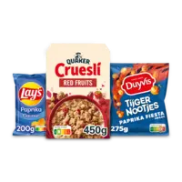 Doritos, Duyvis, Quaker: gratis levering bij 12 euro