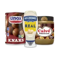 Calvé, Unox, Hellmann's, Namdong: gratis bezorging bij 15 euro