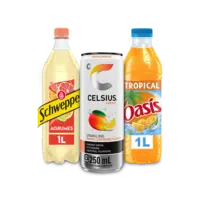 Oasis, Celsius, Dr Pepper, Schweppes en Orangina: gratis levering bij 12 euro