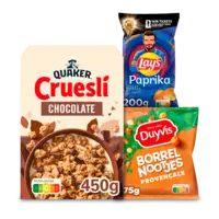 Doritos, Duyvis, Quaker en Lay's max: gratis bezorging bij 12 euro