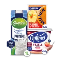 Campina, Optimel, Vifit, Milner: gratis levering bij 12 euro