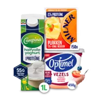 Campina, Optimel, Milner en Vifit: gratis levering bij 12 euro