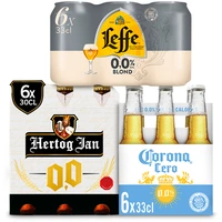 Een afbeelding van Corona, Hertog Jan en Leffe: gratis levering bij 2 stuks