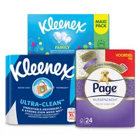 Een afbeelding van Page en Kleenex: gratis bezorging bij 16 euro