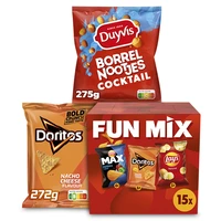 Een afbeelding van Lay's, Duyvis en Doritos: gratis levering bij 12 euro